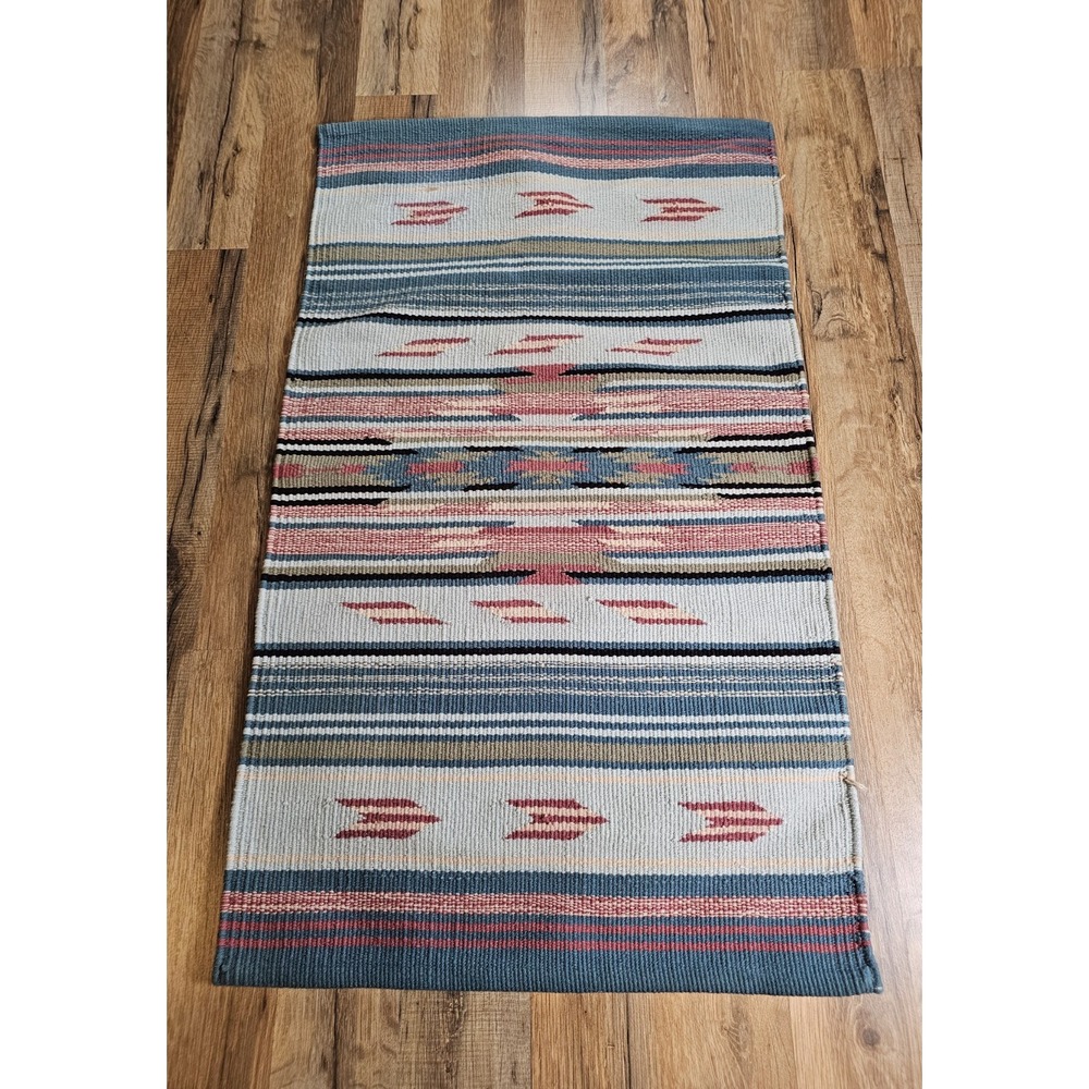 Lauren Ralph Lauren Southwestern Throw Rug 100% Cotton Aztec 19x33 Inches
